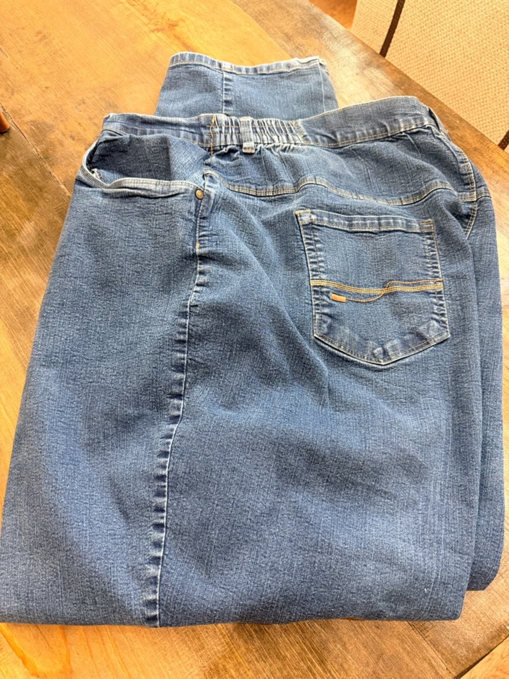 Catherines Straight-Leg Blue Denim Jeans